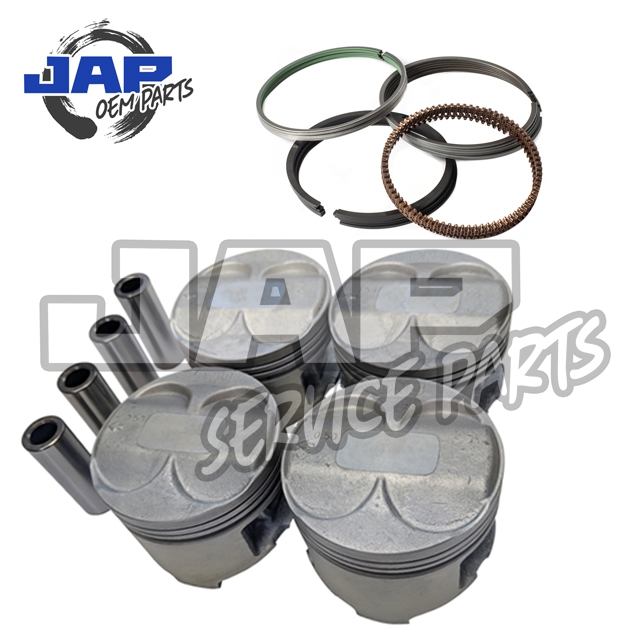 Pistons + Rings Set Size 81.5mm Honda Civic 1.6 VTI B16A2 EG6 EK4 OE