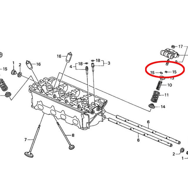 Genuine Honda Valve Cotter Keeper Set B/D/H/K Series Engines Jap