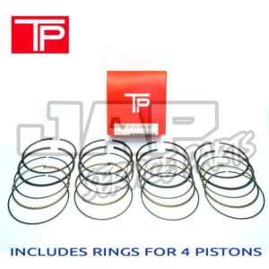 TPR JAPAN Piston Ring Set X 4 for Mazda MX5 (MX-5) 1.6 B6 B6ZE