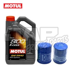 MOTUL 8100 5W40 Fully Synthetic Oil & HAMP or Genuine Oil Filter