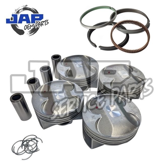 Pistons + Rings X4 86.25mm Size Honda Civic Type R EP3 FN2 K20A2 K20Z4