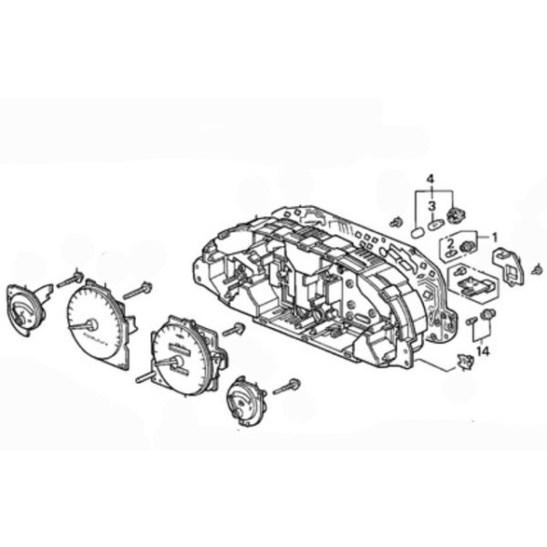 Genuine Honda Speedometer Cluster Bulbs 19962000 Integra Jap Service