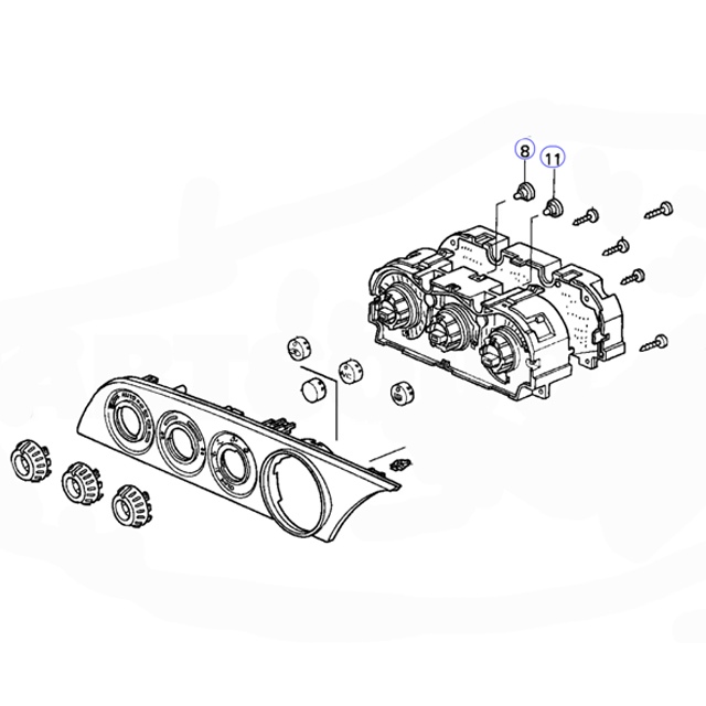 Genuine Honda Heater Control Bulbs 20012006 Honda Integra Jap Service Parts