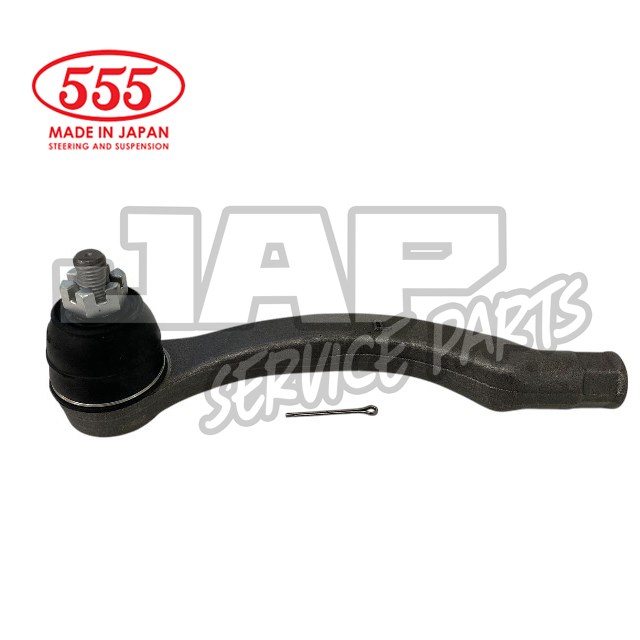 A metal automotive steering or suspension part with a nut and split pin, labelled 555 Made in Japan and JAP Service Parts in the background. | Jap Service Parts - Car Parts