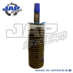 A stack of round, flat metal washers with a tube of blue-capped grease on top. JAP Service Parts logo is in the background. Text at the bottom reads MADE IN JAPAN 日本製. | Jap Service Parts - Car Parts