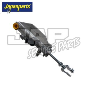 A metal automotive brake part with a threaded rod and clevis, featuring a yellow-capped port, displayed on a white background with the Japanparts logo in the top left corner. | Jap Service Parts - Car Parts