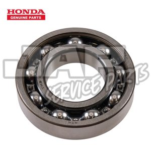 A metal ball bearing with visible ball bearings inside, labelled as a genuine Honda part. The Honda Genuine Parts logo is in the upper left corner, and SERVICE PARTS is faintly overlaid in the background. | Jap Service Parts - Car Parts