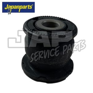 A black rubber and metal automotive bush is displayed against a white background. The Japanparts logo appears in the top left corner, and JAP Service Parts is faintly visible across the centre. | Jap Service Parts - Car Parts