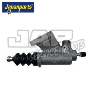 A metallic clutch master cylinder with a black rubber boot and mounting points, displayed against a white background with the Japanparts logo in the top left corner. | Jap Service Parts - Car Parts
