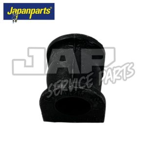A black rubber automotive bush part is displayed against a white background with Japanparts logo in the top left corner and JAP Service Parts watermark across the image. | Jap Service Parts - Car Parts
