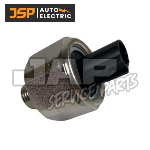 A metal automotive sensor with a black plastic connector is shown. The image features the JSP Auto Electric logo at the top left and a semi-transparent watermark reading JAP Service Parts. | Jap Service Parts - Car Parts