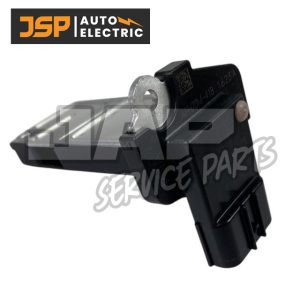 A black automotive sensor part with metal and plastic components is shown on a white background. The JSP Auto Electric logo appears in the top left corner. The words “JSP Service Parts” are written across the image. | Jap Service Parts - Car Parts