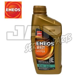 A gold 1-litre bottle of ENEOS HYPER motor oil, labelled 5W-30. The ENEOS logo appears on the bottle and in the top left corner on a white background. | Jap Service Parts - Car Parts