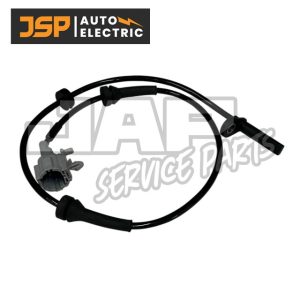 A black ignition lead with connectors on both ends and a grey plug, displayed over a white background. The JSP Auto Electric logo is in the top left corner, with JAF Service Parts watermark in the background. | Jap Service Parts - Car Parts